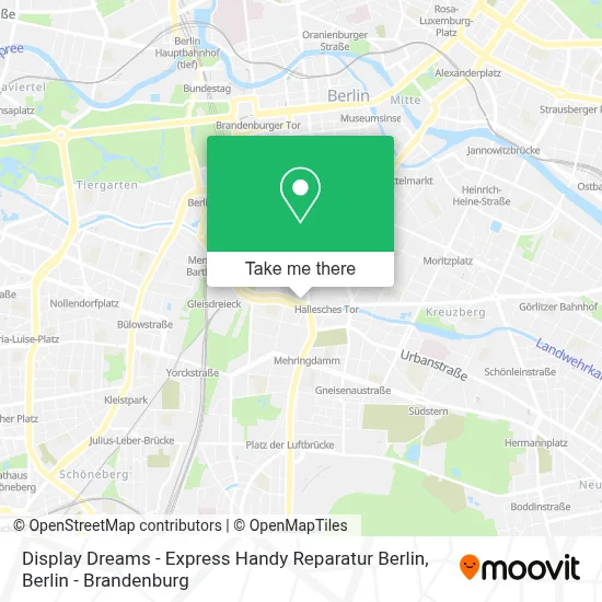 Display Dreams - Express Handy Reparatur Berlin map