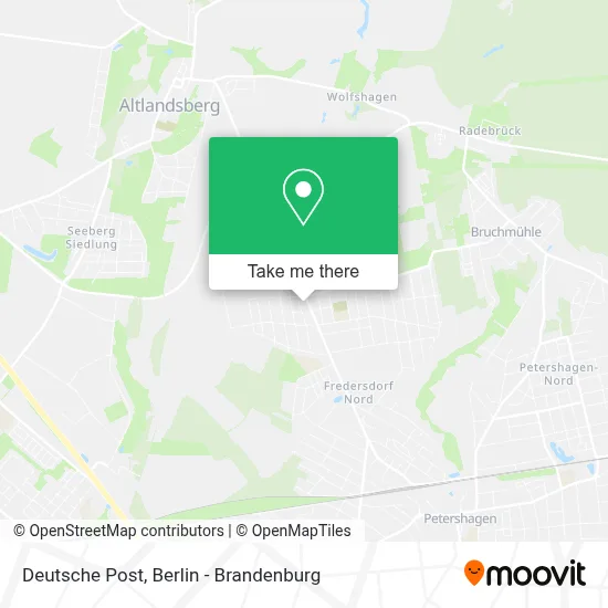 Deutsche Post map