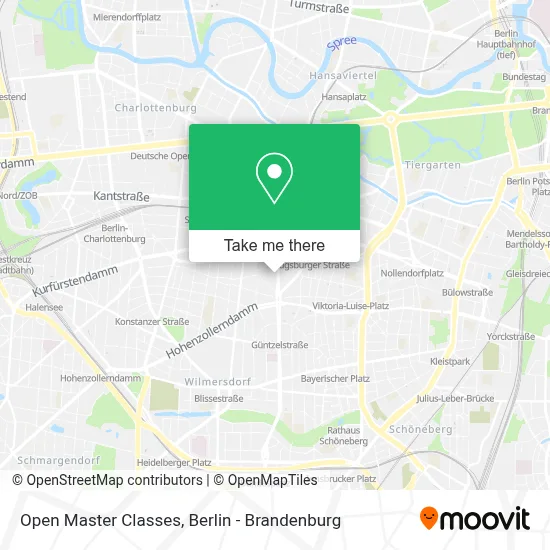 Open Master Classes map