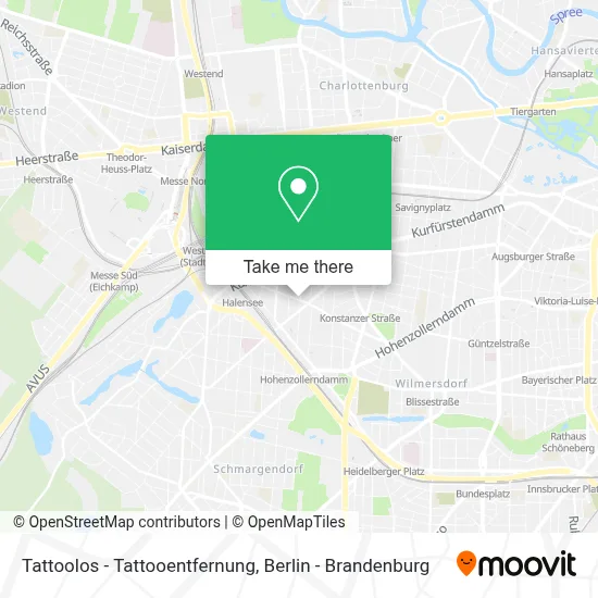 Tattoolos - Tattooentfernung map
