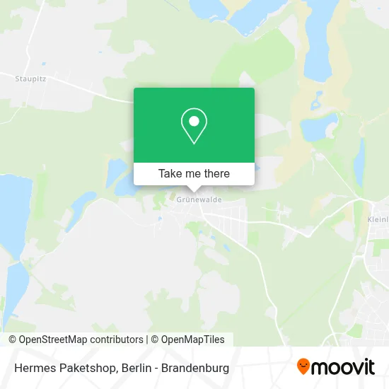 Hermes Paketshop map