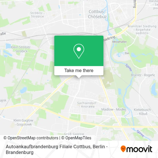 Autoankaufbrandenburg Filiale Cottbus map