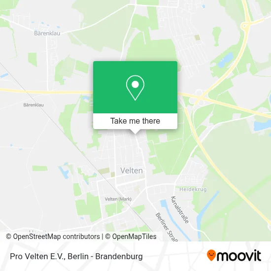Pro Velten E.V. map