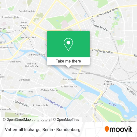 Vattenfall Incharge map
