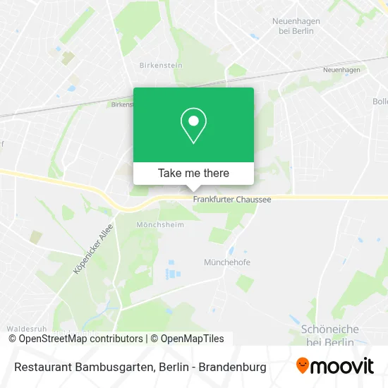 Restaurant Bambusgarten map