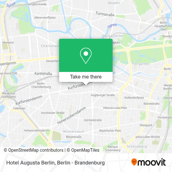 Hotel Augusta Berlin map