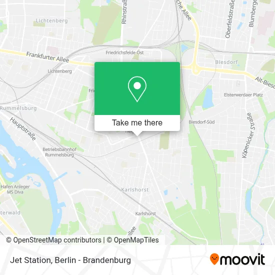Jet Station map