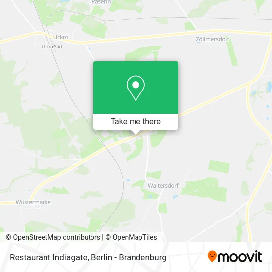 Restaurant Indiagate map
