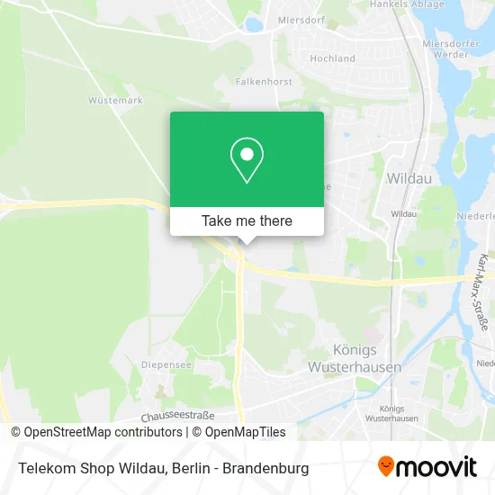 Telekom Shop Wildau map