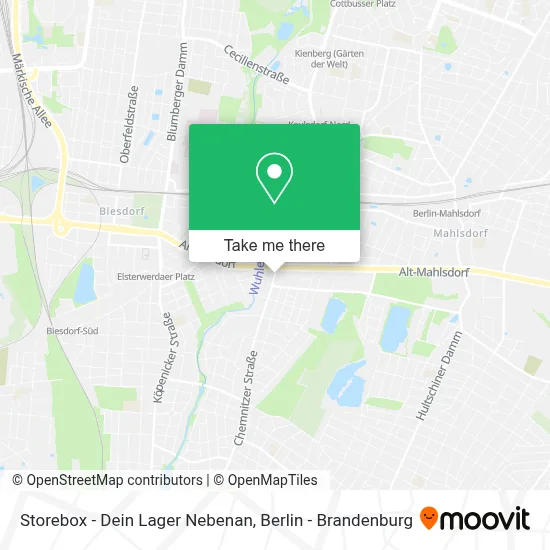 Storebox - Dein Lager Nebenan map