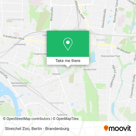 Streichel Zoo map