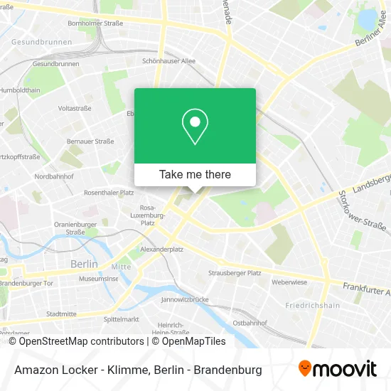 Amazon Locker - Klimme map