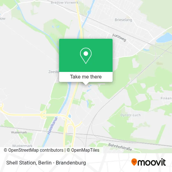 Shell Station map