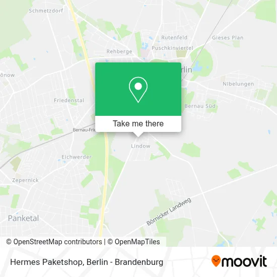 Hermes Paketshop map