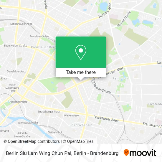 Berlin Siu Lam Wing Chun Pai map