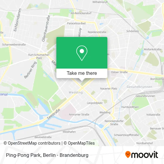 Ping-Pong Park map