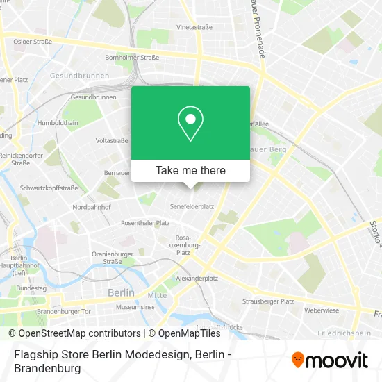 Flagship Store Berlin Modedesign map