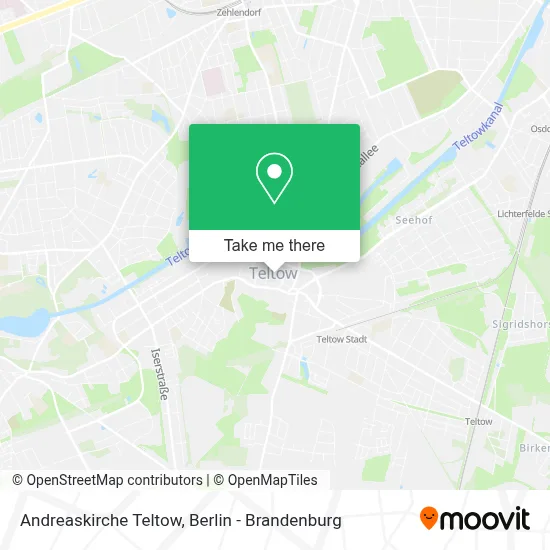 Andreaskirche Teltow map