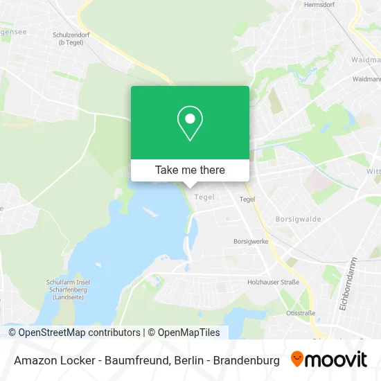 Amazon Locker - Baumfreund map