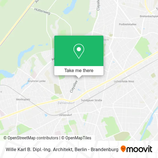 Wille Karl B. Dipl.-Ing. Architekt map