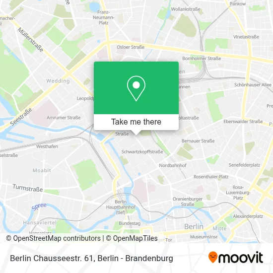 Berlin Chausseestr. 61 map