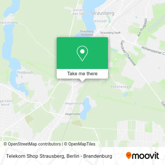 Telekom Shop Strausberg map