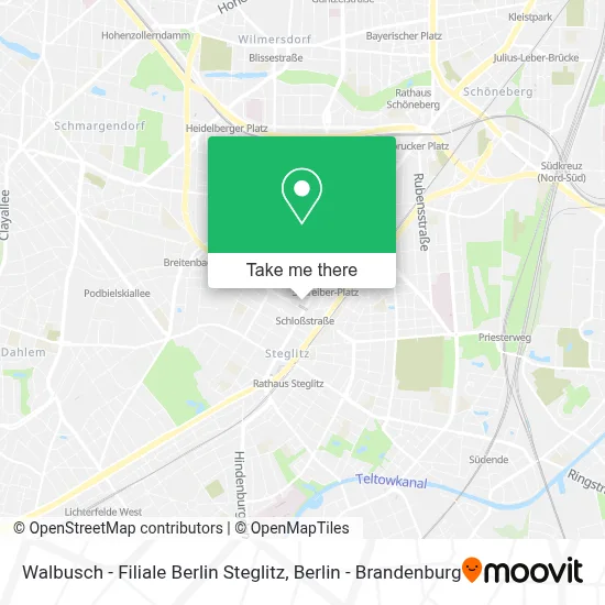 Walbusch - Filiale Berlin Steglitz map