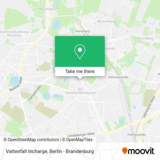 Vattenfall Incharge map