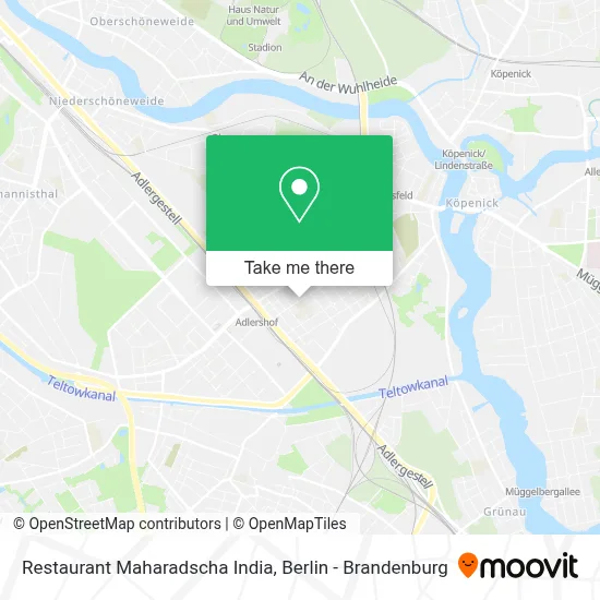 Restaurant Maharadscha India map