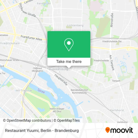 Restaurant Yuumi map