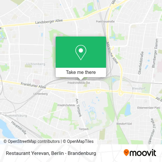 Restaurant Yerevan map