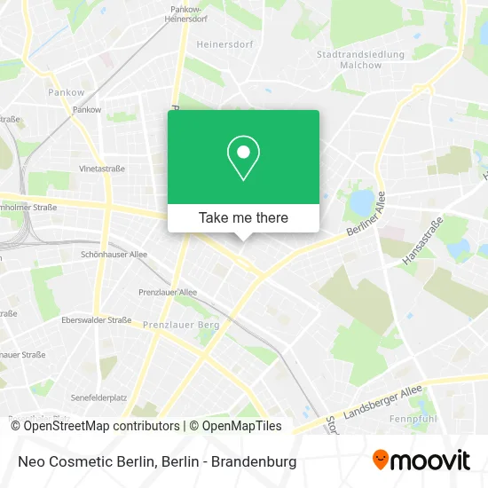 Neo Cosmetic Berlin map