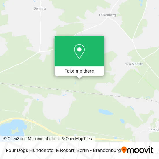 Four Dogs Hundehotel & Resort map