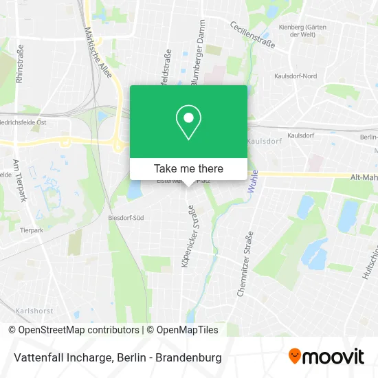 Vattenfall Incharge map