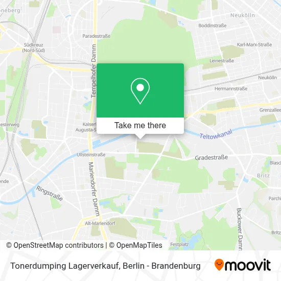 Tonerdumping Lagerverkauf map