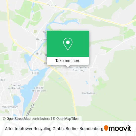 Altentreptower Recycling Gmbh map