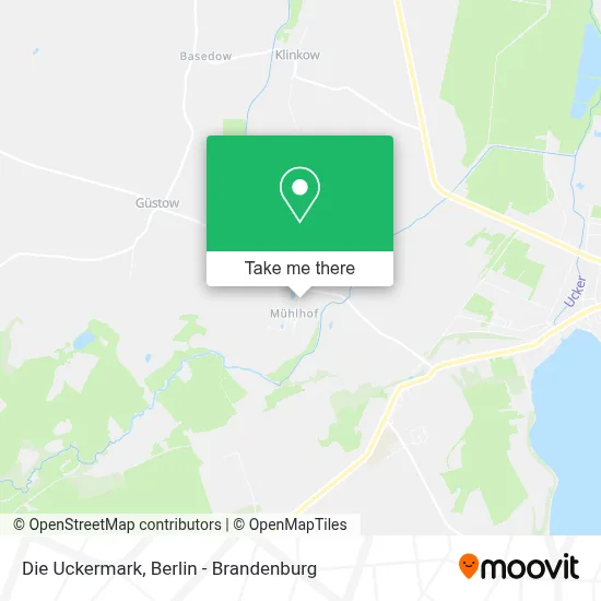 Die Uckermark map