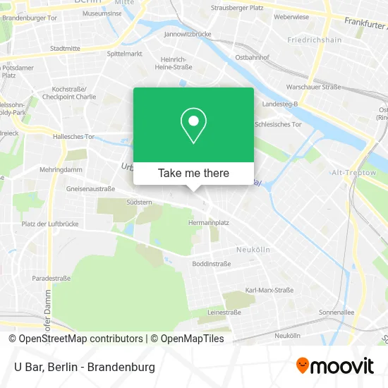 U Bar map