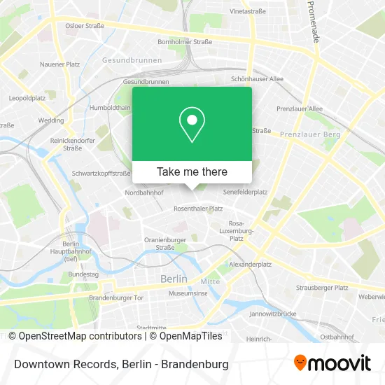 Downtown Records map