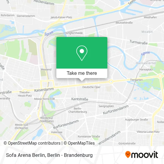 Sofa Arena Berlin map