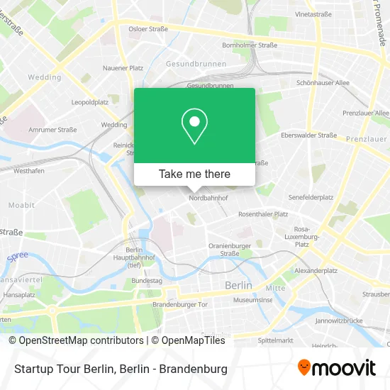 Startup Tour Berlin map