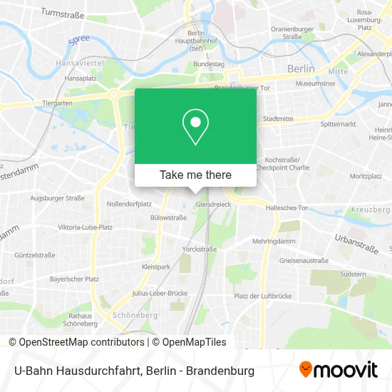 U-Bahn Hausdurchfahrt map