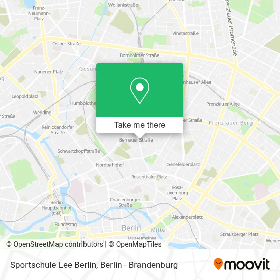 Sportschule Lee Berlin map