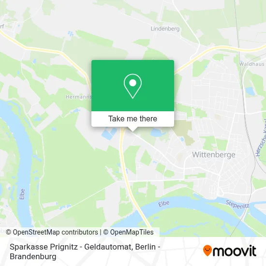 Sparkasse Prignitz - Geldautomat map