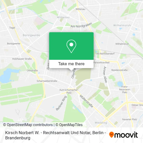 Kirsch Norbert W. - Rechtsanwalt Und Notar map
