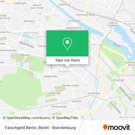 Falschgeld Berlin map