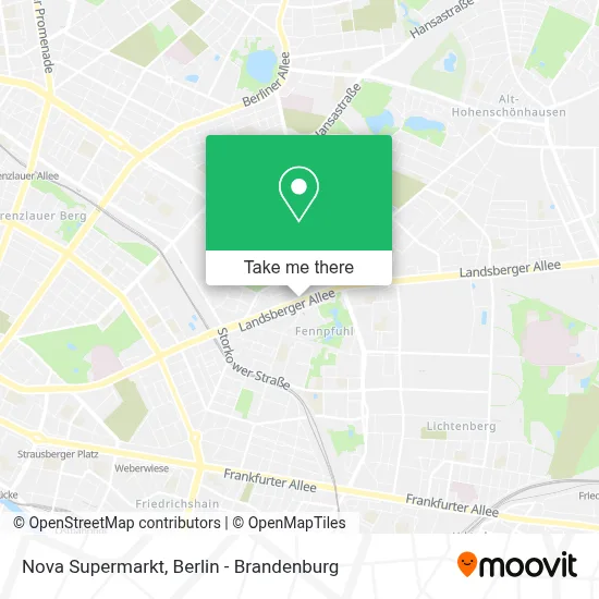 Nova Supermarkt map