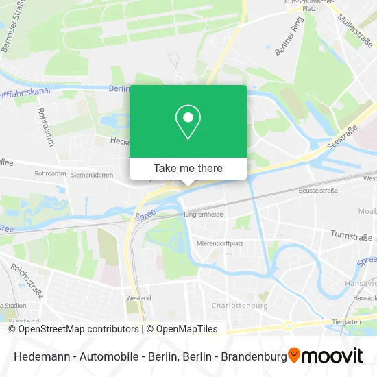 Hedemann - Automobile - Berlin map