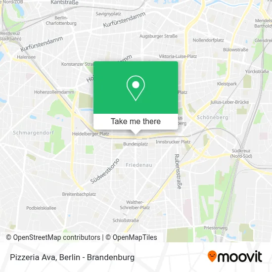 Pizzeria Ava map