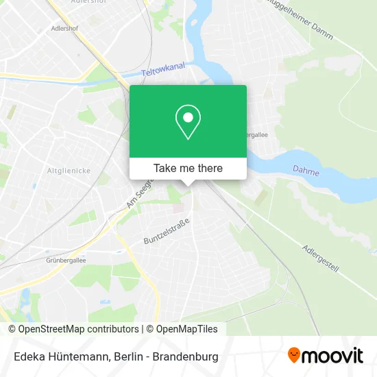 Edeka Hüntemann map